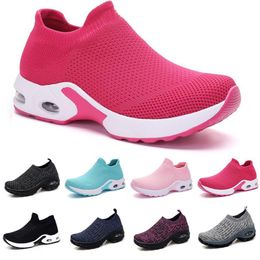 style17 fashion Men Running Shoes White Black Pink Laceless Breathable Comfortable Mens Trainers Canvas Shoe Sports Sneakers Runners 35-42