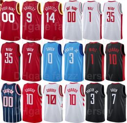 Maglia da basket serigrafata Garrison Mathews 25 Josh Christopher 9 Dennis Schroder 17 Kenyon Martin Jr.6 David Nwaba2 John Wall 1 Uomo Donna Bambini Per gli appassionati di sport