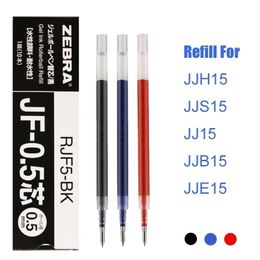 LifeMaster Zebra Gel Refills 10pcs/lot for Zebra Sarasa JJ15 Large Volume Student and Office Pen Writing Supplies JF-05/JF-04 210330