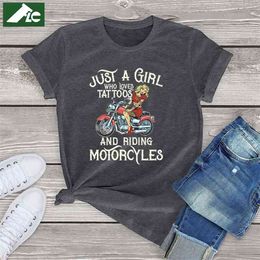 Sólo un ciclista T-shirt Funny Moto Motocicleta Chaleco Blanco para Mujer