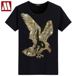 England Style Fancy Tshirt Short Sleeve T-shirt Eagle Design Bottom T Shirts Print Summer Men's Fashion Solid MYDBSH 210716