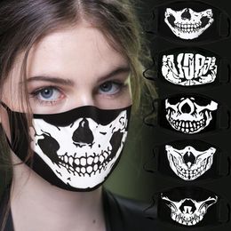 Halloween mask cotton adult face-mask anti-dust and windproof printed masks