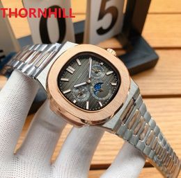 Top Brand diving 50m sapphire week calendar watches 904L Stainless Steel Business Mens Automatic movement Mechanical Watch Designer Men reloj de lujo Wristwatches