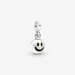 100% 925 Sterling Silver ME Happy Mini Dangle Charms Fit Pandora Original European Charm Bracelet Fashion Wedding Engagement Jewelry Accessories