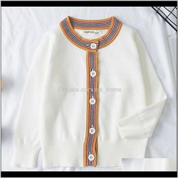 Baby Maternity Drop Delivery 2021 Children Clothing Knit Spring Autumn Knitted Cardigan Sweater Boys Girls Sweaters Kids Wear Baby Boy Clothe