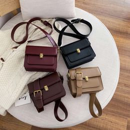 Crossbody Bags MINI Solid Colour PU Leather For Women 2020 Lock Shoulder Simple Bag Travel Small Handbags And Purse