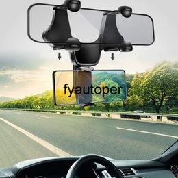 360° Hidden Car Phone Holder Rearview Mirror Smartphone Stand Auto GPS Mount Holder Car Universal Mobile Phone Accessories