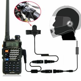 2-pin PTT motorcycle helmet headset Jianwu Baofeng uv-5r walkie talkie