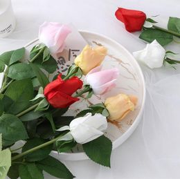 Artificial Fake Rose Simulation Roses Flowers Home Decoration for Wedding Valentine Mother Day Gift Flower