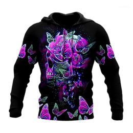 Men's Hoodies & Sweatshirts Pullover Hoodie 3D Overall Print Skull Flower Colourful Fun Harajuku Streetwear Unisex Zipper Hoodie/sweatshirt