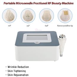 Portable Microneedle Fractional RF Radio Frequency Face Care Beauty Machine Wrinkle Removal Skin Rejuvenation Micro Needle Equipment