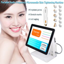 Microneedle Thermal Beauty Fractional RF Machine For Wrinkle Removal Skin Lifting Face Tightening