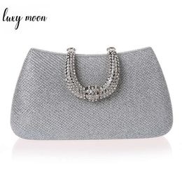 Classic Elegant Unique Design Shape Diamond Clasp Clutch Colour Evening Bags Clutches Party Purse