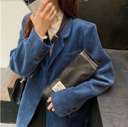 Women's Suits & Blazers 2022 Fashion Runway Korean Tops Retro Port Wind Chops Fash Squats To Love Women Loose Casual Clothes