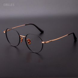 Sunglasses Fashion Sunglasses Frames Super Light Pure Titanium Men Eyelasses Frame for Myopia Glasses Optical Clear Lens Reading Glass Computer Eyewear E1Y4