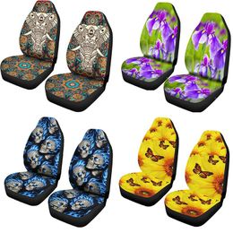 elephant seat UK - Car Seat Covers Jun Teng Bohemian Elephant Stripe Front Cover 1   2pcs Protective Cover, For, W203, Accept Customized Auto Parts