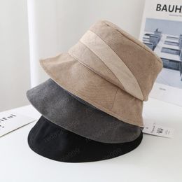 autumn japan style Stitching design tailoring street lady bucket cap men women leisure hat