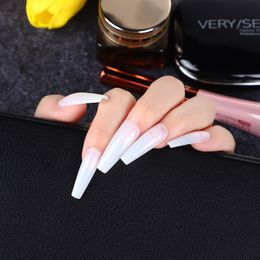 False nails press on nail 24 PIECE trapezoidal long full stick wearing ballet removable Nail patch with glue packing