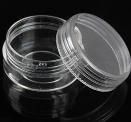 2g 3g 5g Empty Packing Bottles Plastic cosmetic container Transparent jar Makeup Sample Cosmetic Packaging