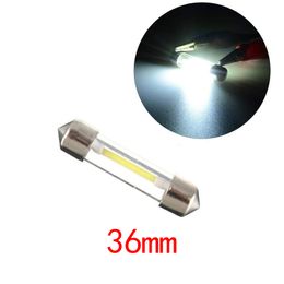 100Pcs/Lot 36mm LED C5W Double Tip Car Bulbs For Car Reading Bulbs Auto Interior Dome Light Trunk Door Lamp Licence Plate Light