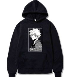 My Hero Academia Hoodie Fashion Long Sleeve Pullovers Tops Winter Male And Female Y211118
