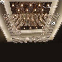 Chandeliers Large El Lobby Hall Crystal Lamp Lighting Fixtures Engineering Clubhouse Rmy-0389