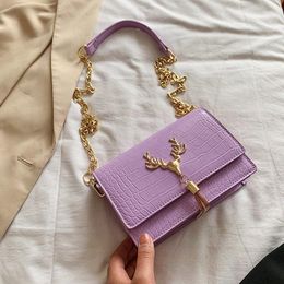 Thick Chain Shoulder Bags For Women Luxury Handbag And Purses Female Crossbody Bag Soft Leather Clutch Vintage Totes