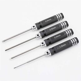 4Pcs 1.5/2/2.5/3.0mm Black Hex Drivers Allen Wrench Repair Tool Set for RC 211110