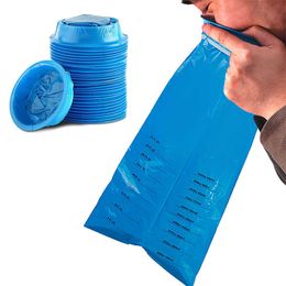 20PCS/pack Disposable Vomit Bags Blue Multi-functional Sickness Aircraft Car Bag Nausea For Travel Motion 210728