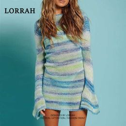 Women Knitted Sweater Backless Dress Female Long Sleeve Bodycon Sexy Beach Mini Dress Casual Dresses For Women 2021 Elegant Y1006