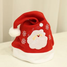 Merry Santa Festival Xmas Hat Kids Adults 10 pcs Year Party Decoration Christmas Cap For Gifts