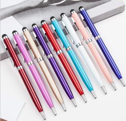 Touch Screen Ballpoint Pen Metal Durable 1.0mm Fashion Oil Pens Writing Supplies Advertising Gift