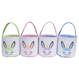 Easters Egg Hunts Basket Festive Easter Rabbit Ear Baskets Kids Candy Bucket Cute Shopping Bags Handbag Gift Storage Bag
