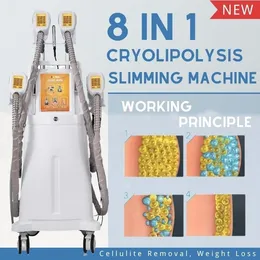 2022 Professional Cryolipolysis Machine Cryotherapy Fat Freezing Cavitation RF Lipo Laser Fat Reduction Slimming Machine