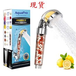 Bathroom Shower Sets Filter Sprinkler SPA Massage Head Stone Anion Water Saving Pressurization