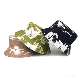 Tie Dyed Fisherman's Hats Men's and Women's Fashion Basin Cap Spring and Summer Outdoor Leisure Sun Caps Party Hat T500589