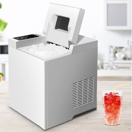 Electric Ice Maker 15kg / 24h Countertop With Auto Self-Cleaning Household Mini Ice Making Machine For Milk Tea