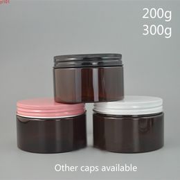 200g 300g Plastic Jar with colored cap empty body lotion container spices jar packing Free Shippinggood qty