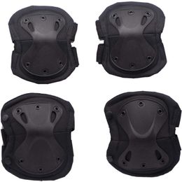 4pcs/set Cycling Skating Protective Gear Pads Knee Elbow Wrist Guards Outdoor Sport Safety Protector For Adults &