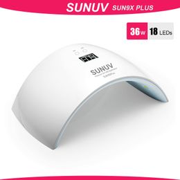 SUN SUN9x Plus 36W Lamp Dryer for UV LED Gel Nail Machine Infrared Sensor Timer Set