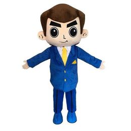 Performance Office Man Mascot Costumes Halloween Fancy Party Dress Cartoon Character Carnival Xmas Easter Advertising Birthday Party Costume Outfit