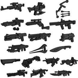 10pcs/lot Star Halo Science Fiction Mini War Future Weapons Guns Knife Building Block Gifts Toys for Children PGPJ0025 Y1130