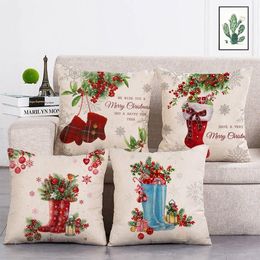 Cushion/Decorative Pillow Chrismtas Flower Cushion Cover Creative Christmas Decorations For Home Year Gift Xmas Party Supplie T330