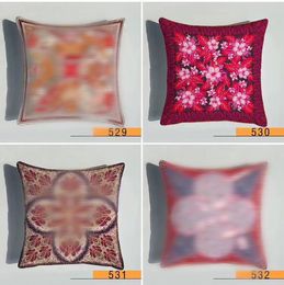 Luxury double-sided printing pillow case cushion cover high quality napping material fabric the size 45 * 45cm for home decoration family fashion warm gift