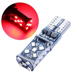 20Pcs/Lot Red T10 W5W 2016 15SMD Canbus Error Free LED Bulbs For Clearance Lamps Car Interior Dome Lights Wide Voltage 12V 24V