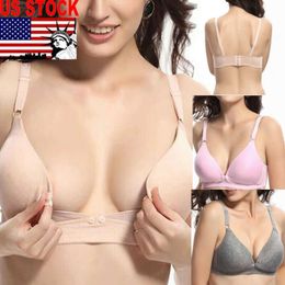 Soft Women's Seamless Nursing Bra Maternity Bra Push Up Comfort Sleep Bralette Y0925