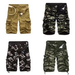 Camouflage Camo Cargo Shorts Men 2021 New Mens Casual Shorts Male Loose Work Shorts Man Military Short Pants Plus Size 29-44 X0628