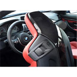 Car Seat Covers F80 M3 F82 M4 Carbon Fiber Back Backseat Trim For 2014 - 2021