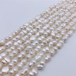 Perla de agua dulce Blanco Reborn Keshi alrededor de 10-17mm DIY Beads naturales naturales de DIY 14