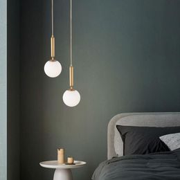 Nordic Led Stone Hanging Lamp Lustre Suspension Lighting Light Kitchen Dining Bar Lumiere Room Bedroom Pendant Lamps